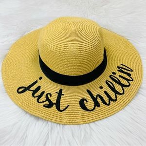 C.C. Exclusive “JUST CHILLIN” Summer Straw Hat